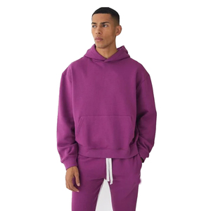Ensemble de survêtement pour hommes surdimensionné de haute qualité logo personnalisé disponible en gros deux pièces sweat à capuche et pantalon fournisseur de vêtements de sport - Product Image 3