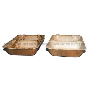 Assiette à feuilles biodégradables naturelles 100% assiettes jetables fabriquées au Népal acceptent la forme et la taille personnalisées Plateau à feuilles écologique - Product Image 5
