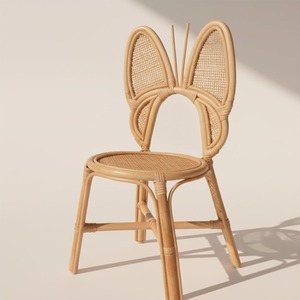 Chaise d'étude pour enfants au design tendance, fauteuil en rotin à prix abordable, excellente qualité - Product Image 2