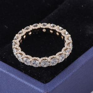 Anillo de Compromiso Unisex de Lujo, Chapado en Oro de 14K, Talla Personalizada, Diamante Cultivado en Laboratorio, Corte Brillante, Estilo Étnico, Ajustable, Certificado - Product Image 4