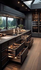 Mueble de Cocina Moderno de Lujo Clásico Estilo Shaker Ecológico con Puerta de Acrílico Lacado, Fregadero de Madera Contrachapada, Grifo, Cajón con Corredera y Bisagra - Product Image 4