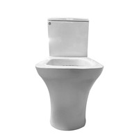 WC suspendu en céramique de luxe blanc One Piece, modèle Sigma n°119, taille 225 mm, cuvette allongée