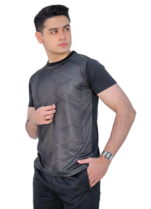 ชุดวอร์ม2ชิ้นสำหรับผู้ชายเสื้อยืดแขนสั้นและกางเกงขาสั้นชุดออกกำลังกายสำหรับออกกำลังกายยิมวิ่งออกกำลังกายฟิตเนสจ๊อกกิ้ง - Product Image 3