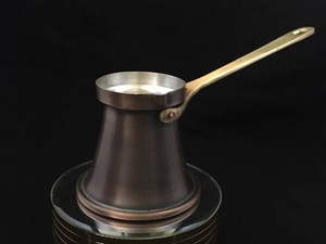 เครื่องชงกาแฟตุรกีของขวัญกาน้ำชากาแฟทองเหลืองด้ามจับทองแดง Pot-250ml/350มล./540มล./720มล. ฉนวนกันความร้อนเป็นมิตรกับสิ่งแวดล้อม - Product Image 2