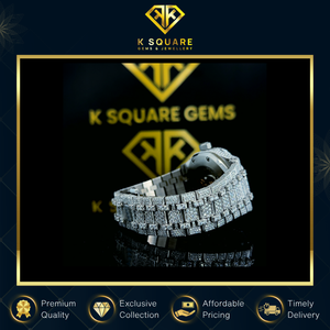 Suministro directo de fábrica, nuevo diseño, analógico automático, VVS, acero inoxidable para cuarzo, Diamante de moissanita resistente al agua de lujo - Product Image 5