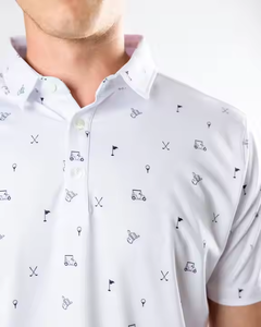 . Polo de golf pour hommes style manches courtes avec col conçu pour les sports de plein air de voyage de fitness et le confort décontracté - Product Image 3