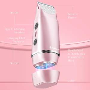 Afeitadora Eléctrica 2 en 1 Impermeable IPX7 para Mujer, Recortadora de Vello Facial y Corporal Reemplazable, Depiladora Eléctrica para Mujer - Product Image 2