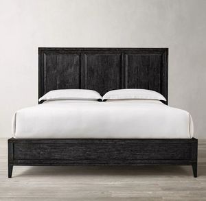 Plataforma Mayorista de Muebles de Dormitorio de Madera de Roble, Camas de Madera Tamaño King y Queen con Soportes de Esquina - Product Image 6