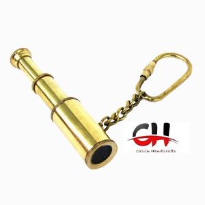 Porte-clés miniature pliable en laiton massif essuie-glace fonctionnel en bois et cuir avec composants métalliques cadeau - Product Image 2