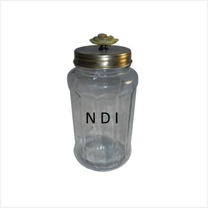 Pot de maçon en verre décoratif Transparent de haute qualité couverture de condiments faits à la main pour la couverture de stockage d'épices incluse - Product Image 3
