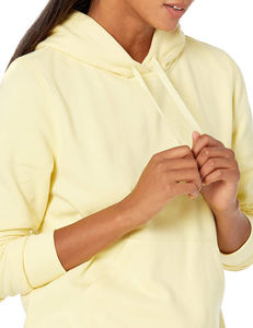 Sweat à capuche Super Duper pour femmes couleur unie léger Fit Style femmes polaire pull à capuche quantité minimale de commande bas Crop Hoodies vente en gros - Product Image 4