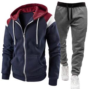Conjuntos de chándal para hombre Sudadera con capucha y pantalones Mujer Jersey con capucha de color sólido + Pantalones Traje Ropa deportiva informal Conjuntos Hombre - Product Image 6