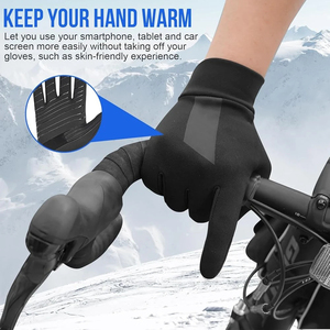 Haute vente en gros coupe-vent imperméable Sports de plein air gants de cyclisme pour vélo moto randonnée course écran tactile gants - Product Image 3