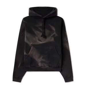 เสื้อฮู้ดแฟชั่นฤดูหนาวปี 2025 แบบเรียบ สีฟอก 100% ผ้าฝ้ายฟลีซ ระบายอากาศ แห้งเร็ว ใส่ได้ทั้งชายและหญิง ผลิตในปากีสถาน - Product Image 1