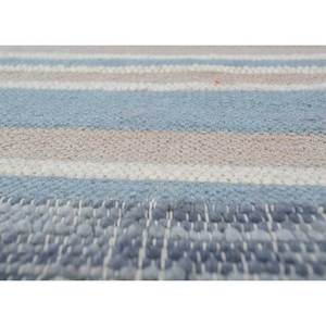 Alfombra Kilim de Lana Tejida Plana Color Marfil, Marca Indusbar, Hecha a Mano, Rectangular con Rayas, para Sala de Estar o Dormitorio, Modelo ADWV-13039 - Product Image 3