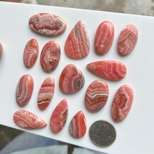 Piedra preciosa suelta de Rodocrosita Rosa natural de Rajasthan India cabujón cortado Grado Superior para la fabricación de joyas - Product Image 3