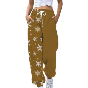 Cordón Navidad mujeres superventas polar Jogger personalizado mujer Invierno Polar Joggers pantalón suave cómodo algodón - Product Image 1