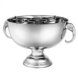 Creative Light-<b>Weight</b> Deer Head Ice Bucket Eco-Friendly Chrome Finished Stainless Steel for Red Wine for Restaurants <b>Bars</b> - Product Image 6