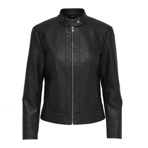 Veste en cuir matelassée de grande taille pour femmes personnalisée de luxe tissu tissé à fermeture éclair d'origine pour la veste de course de café d'hiver - Product Image 5