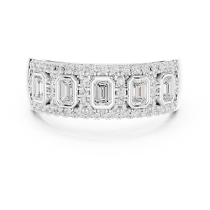 Glitzora 10K Bague d'empreintes digitales gravée personnalisée en argent sterling Cadeau personnalisé - Product Image 4
