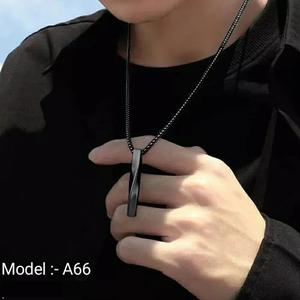 Collier pendentif en acier inoxydable brillant de qualité supérieure bijoux pour mariage et fête d'anniversaire disponibles à un prix abordable - Product Image 1