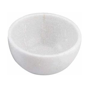 Bol de service en marbre blanc pur de conception classique d'une seule pièce avec une grande qualité aux meilleurs tarifs - Product Image 1