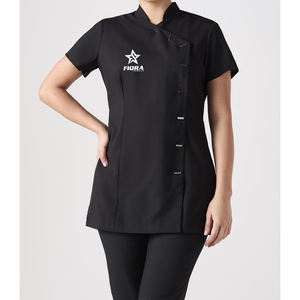 Conjunto de Uniformes Médicos para Mujer, Túnica de Belleza, Uniformes para Salón de Uñas y Spa, Tejido de Punto con Spandex/Poliéster, Detección de Agujas, Fusión sin Costuras - Product Image 2