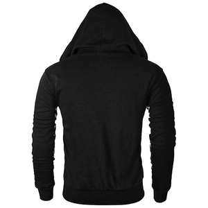 Sudadera con Capucha de Forro Polar de Alta Calidad en Colores Lisos para Invierno, Sudadera con Capucha de Manga Larga para Hombre con Diseño Personalizado de Marca Propia, 100% Algodón - Product Image 3