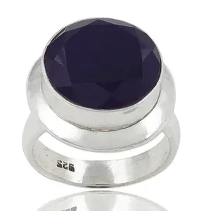 925 <b>Silver</b> Platinum Fine Jewelry <b>Black</b> Onyx Statement <b>Ring</b> for Women <b>with</b> Rhodium Plating Natural <b>Stone</b> Elegant Statement Style - Product Image 3