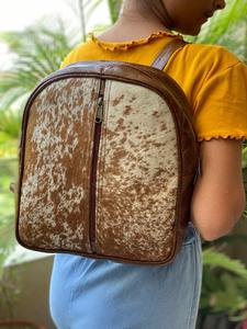 กระเป๋าเป้สะพายหลังหนังวัวแท้แบบย้อนยุคหนังวัวแท้ทำด้วยมือสำหรับทุกเพศแนววินเทจ - Product Image 2