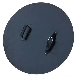 Viking rond guerrier médiéval bois et acier bouclier armure Unique templier ancien temps bouclier en bois pour Halloween Occasion - Product Image 3