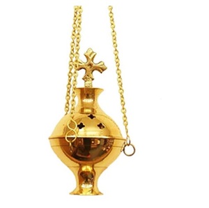 Brûleur d'encens plaqué or, dernier design, brûleur d'encens portable, brûleur de bakhoor décoratif fait à la main pour la maison, l'hôtel - Product Image 2