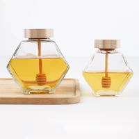 Fabricants en gros, logo personnalisé, bouteilles en verre pour miel de 50 ml avec bouchon à vis, imprimées à l'écran, pot ménager