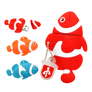 Chất lượng cao <span class=keywords><strong>PVC</strong></span> phim hoạt hình cá 2GB 4GB 8GB 16GB 32GB 2.0 <span class=keywords><strong>USB</strong></span> Flash Drive biểu tượng tùy chỉnh 64GB 3.0 bút ổ đĩa Pendrive 128GB <span class=keywords><strong>USB</strong></span> Stick - Product Image 1
