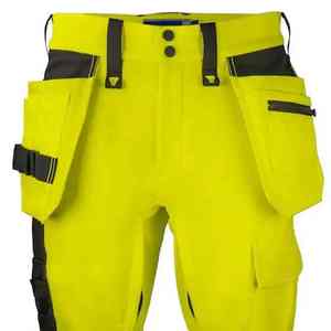 Pantalones de trabajo de seguridad de alta visibilidad para hombres con múltiples bolsillos reflectantes Ropa de trabajo de alta visibilidad para una seguridad mejorada - Product Image 6
