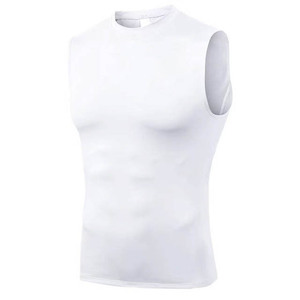 Camiseta sin mangas personalizada Stringer Fitness de secado rápido sin mangas deportiva de gran tamaño 100% algodón para gimnasio camiseta para correr para hombres - Product Image 6