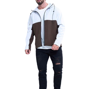 Veste Anorak à fermeture éclair imprimé personnalisé pour hommes 1/4 coupe-vent léger d'extérieur imperméable respirant grande taille pour l'été - Product Image 3