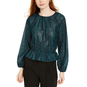 Camicetta Rylee da Donna Rachel Roy, Verde, Taglia S, in Chiffon, con Ricamo Vintage, Effetto Snellente, Vita Elastica, per Uso Quotidiano - Product Image 1