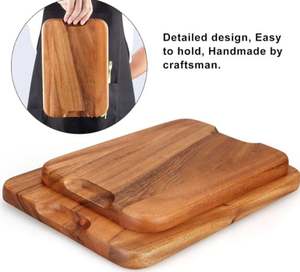 Bandeja DE SERVICIO DE MADERA rectangular de lujo moderna Fábrica decorativa de Navidad al por mayor con diseño único - Product Image 3