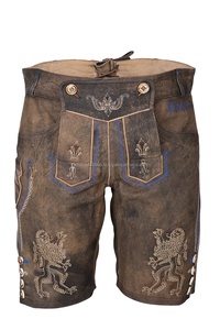 Los últimos pantalones cortos alemanes Lederhosen-Trachten Men Wear Servicio OEM Logotipo personalizado - Product Image 2