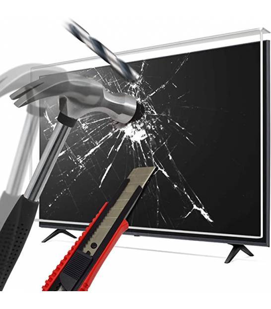 Clear Acrylic Anti-Blue Light Anti-Glare Filter Screen Protector for Flat Screen Tv 50/55 Inch