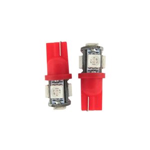 T10 W5W 5 SMD 5050 rosso lampada LED 12V luci di parcheggio-auto e moto/luci e lampadine - Product Image 2