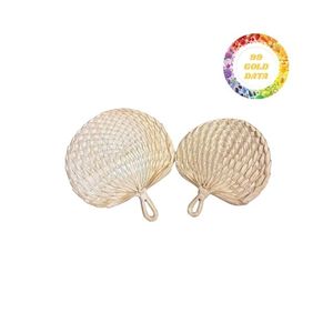 Éventail à main en bambou naturel Éventail en feuille de palmier Produits d'artisanat en bambou vietnamien faits à la main pour le refroidissement quotidien, les voyages et l'extérieur - Product Image 5