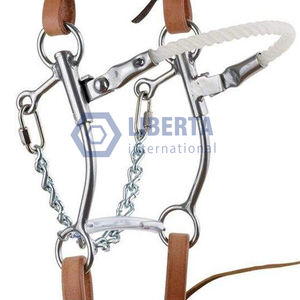 Reinsman Jim Warner Hackamore mèche vétérinaire en acier inoxydable embout lisse divers outils d'équitation disponibles - Product Image 6