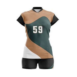 100% poliéster cuello en V transpirable hombres voleibol uniforme Jersey conjunto cuello en V transpirable hombres voleibol uniformes - Product Image 5