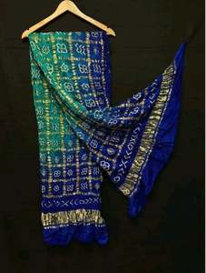 Dupatta élégant et traditionnel en soie Gajji pure, multicolore, Bandhej, forte demande - Product Image 6