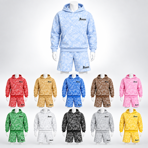 Premium Comfort Wear <b>Men's</b> <b>Hoodies</b> <b>and</b> <b>Shorts</b> <b>Set</b> High Quality 100% Cotton Soft Knit Casual Summer - Product Image 1