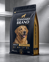 Sac à fermeture éclair personnalisé avec logo de marque standard, qualité alimentaire, pour aliments pour chiens, haute résistance, capacité de charge de 50 kg, emballage pour aliments pour chats et animaux de compagnie du Guangxi