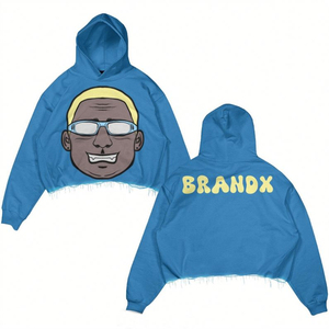 Sweat-shirt à capuche de sport deux pièces pour homme en coton de haute qualité Ensemble Streetwear brodé avec logo personnalisé pour l'entraînement d'hiver Décontracté - Product Image 6