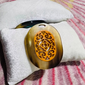 Collar con Colgante de Cuerno de Búfalo Hecho a Mano, Impermeable, Estilo Animal, HF CRAFTS, Nuevo Lanzamiento, Artesanía Natural, Superventas 2025 - Product Image 2